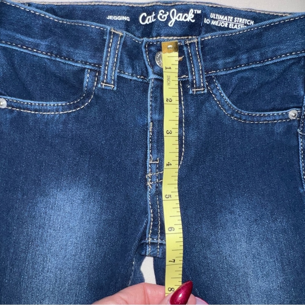 Cat & Jack Dark Blue‎ Ultimate Stretch Jeggings 4T - Picture 13 of 14